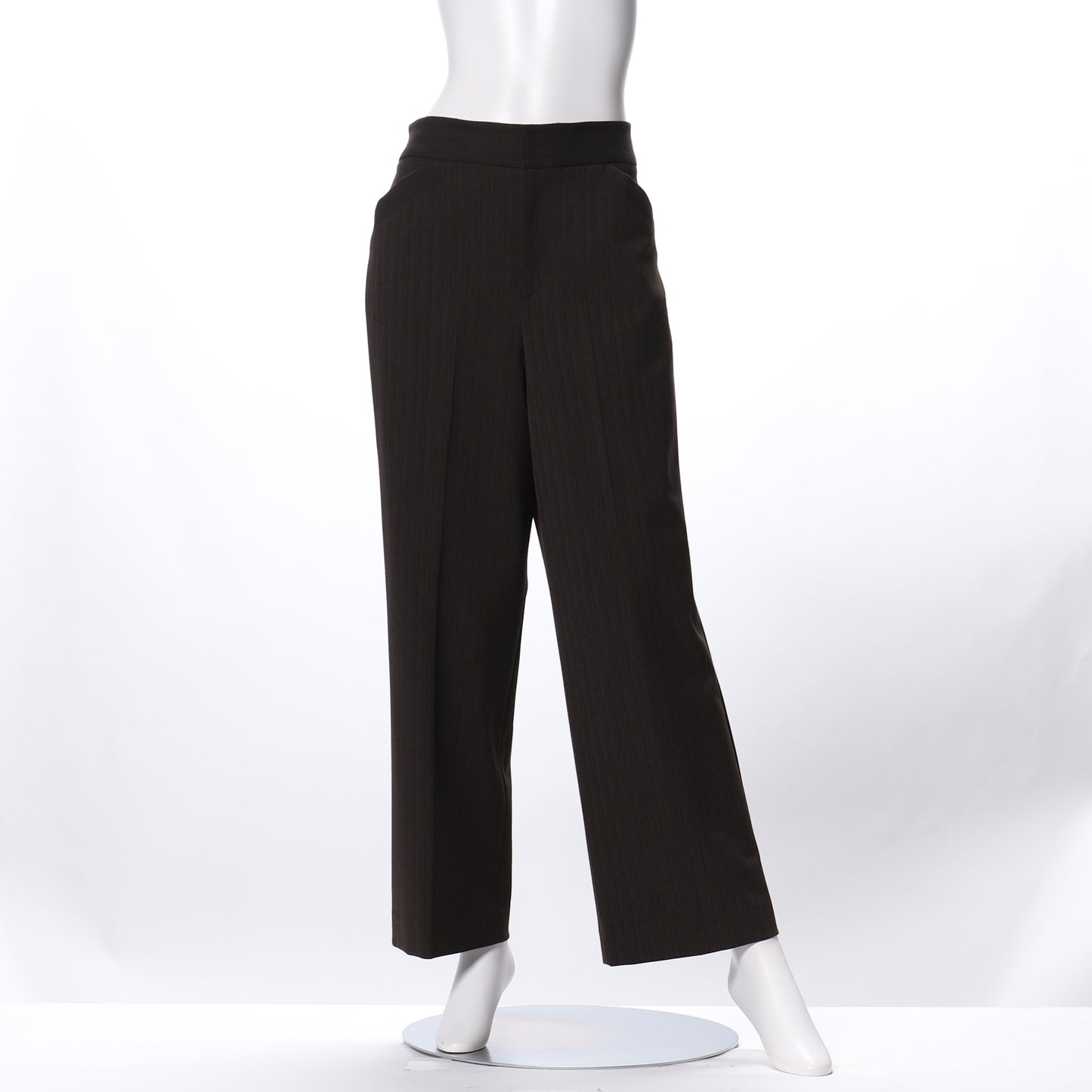 クラシックストライプストレートパンツ