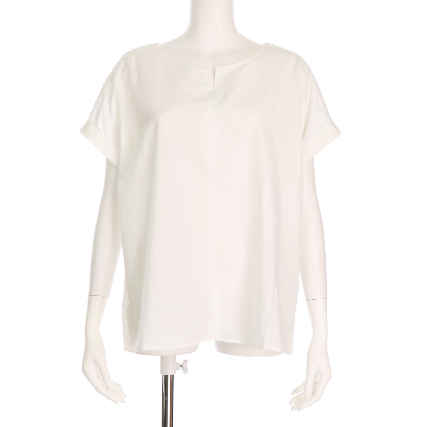 レース肩透けブラウス