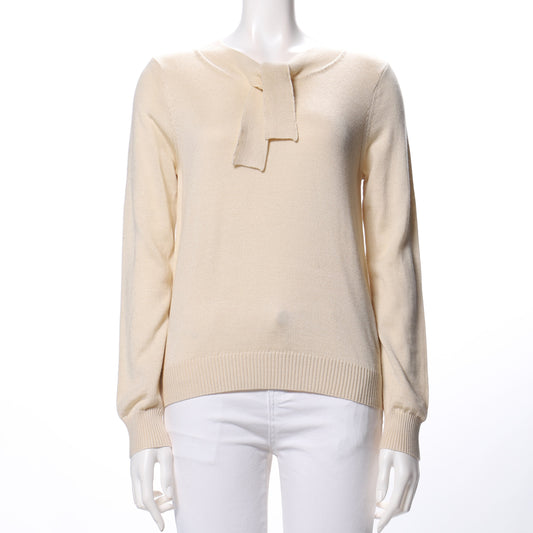 ボウタイデザインニット