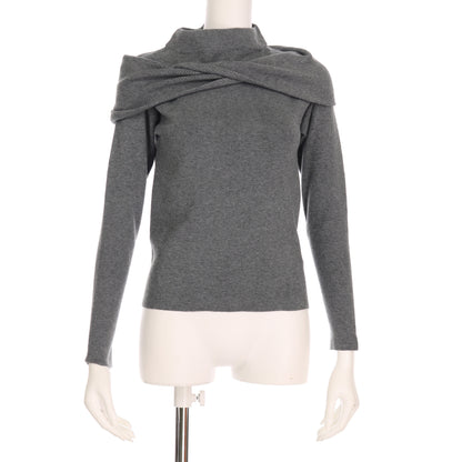 ツイストディテールニット