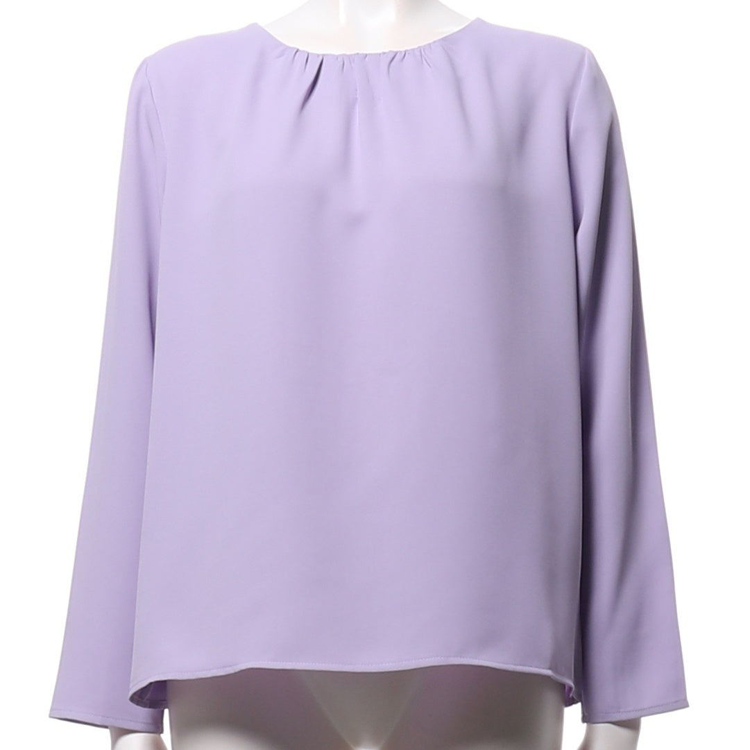 ギャザードネックブラウス