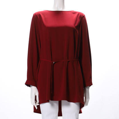 フロントDカンベルトデザインゆったりブラウス