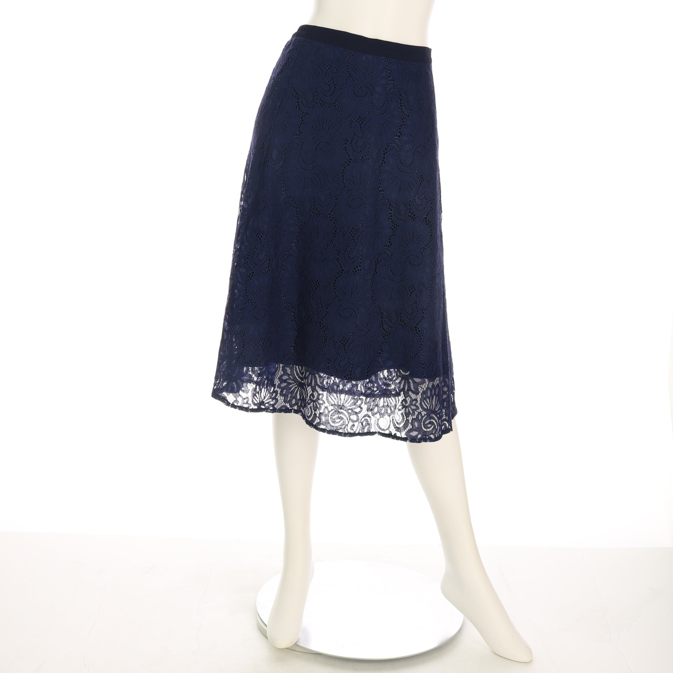 総レースフレアスカート