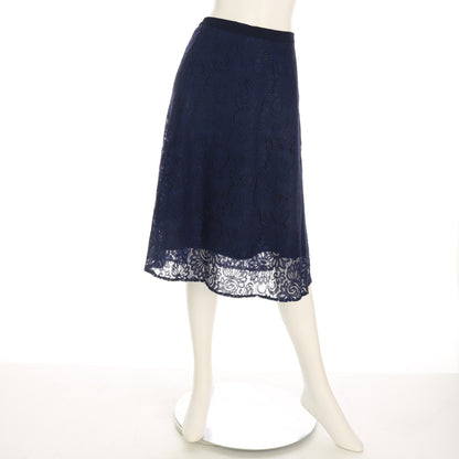 総レースフレアスカート