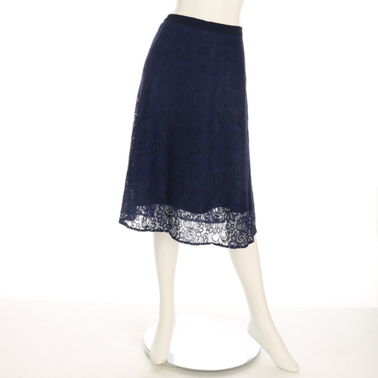 総レースフレアスカート