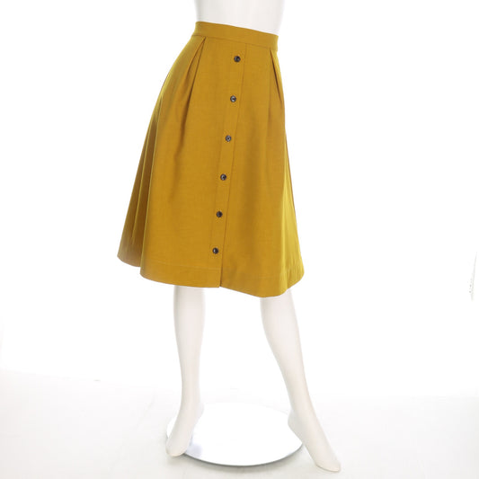 フロントボタンフレアスカート