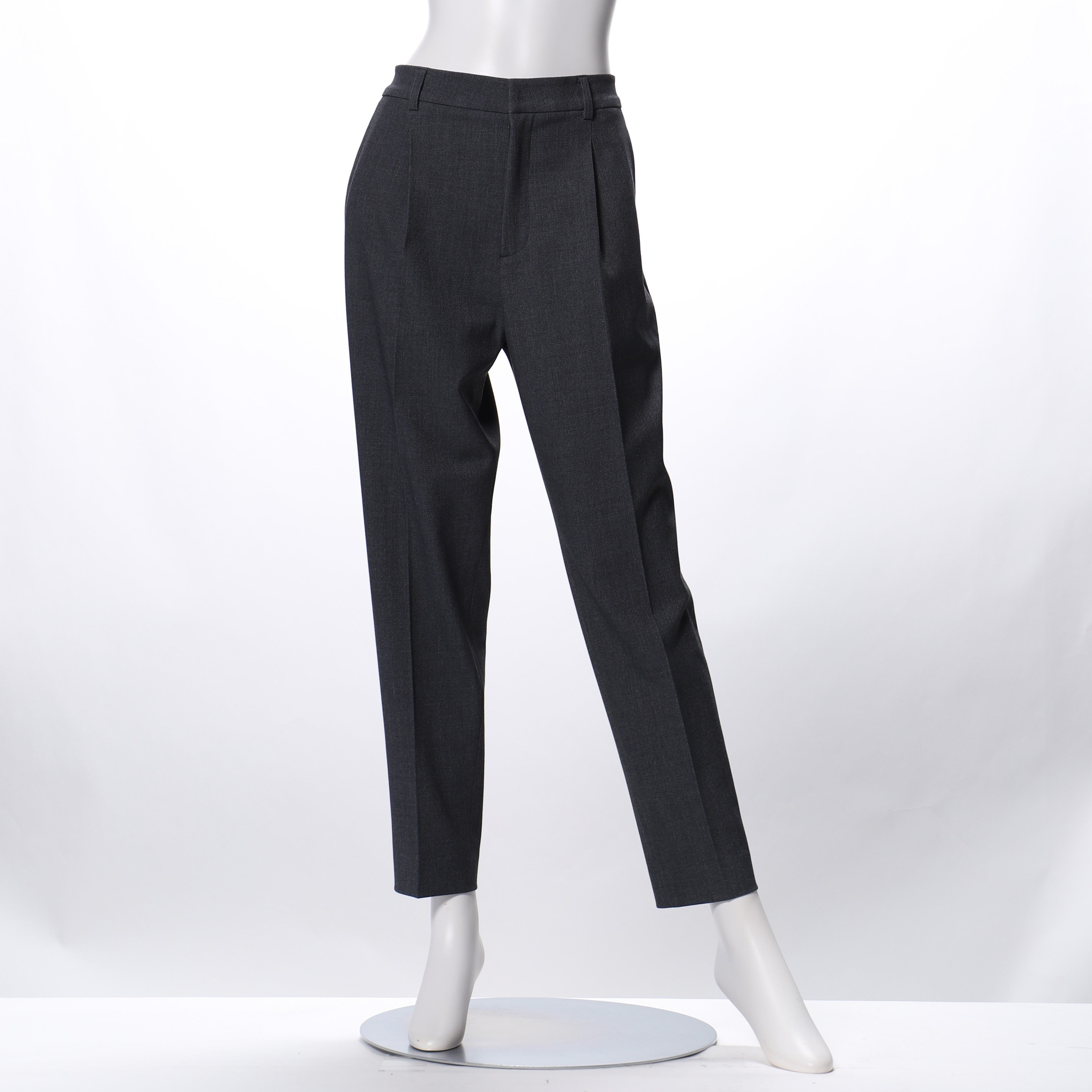 カルゼ後染めストレッチテーパードパンツ