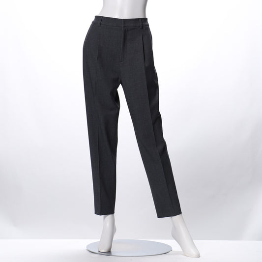 カルゼ後染めストレッチテーパードパンツ