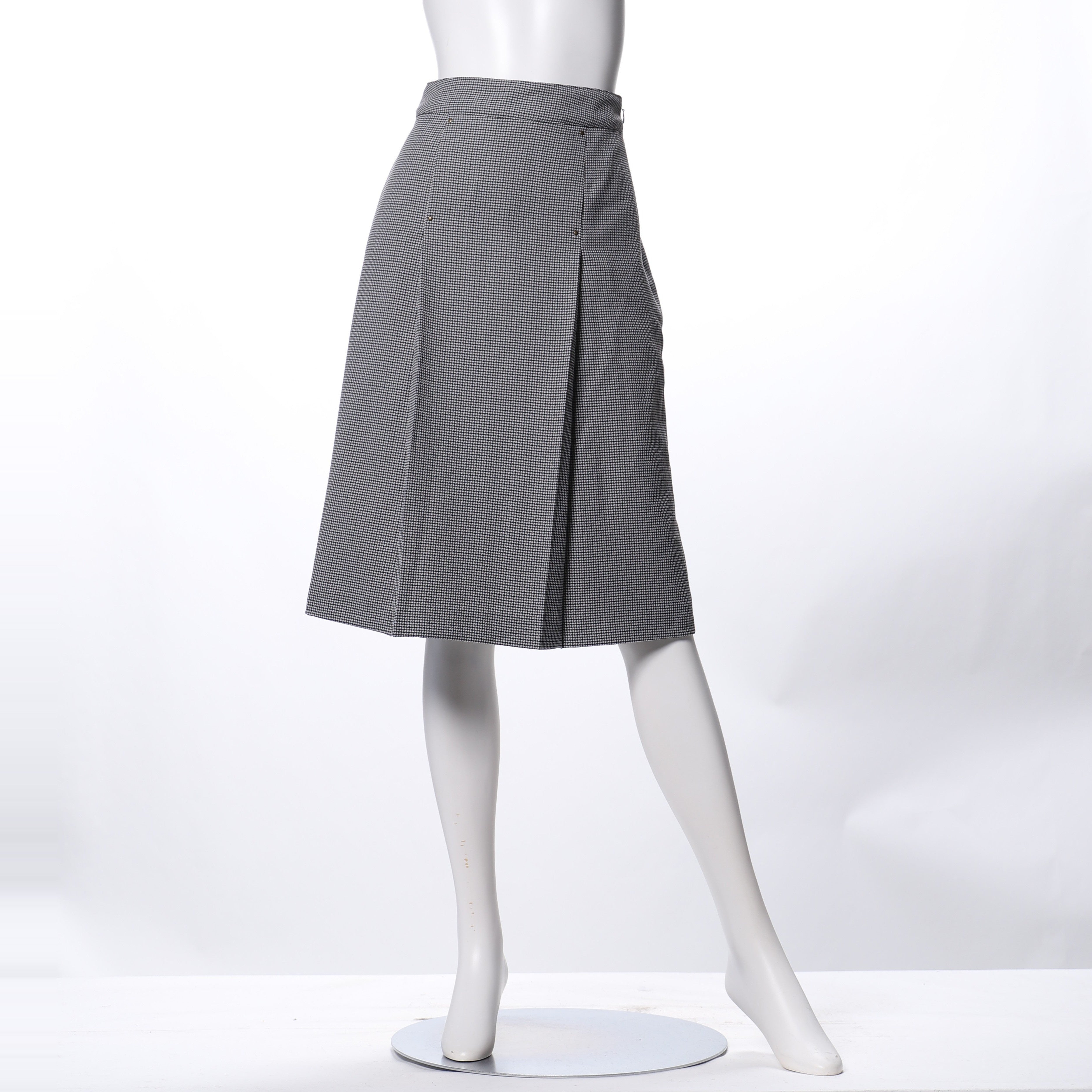 チェック柄ボックスプリーツスカート