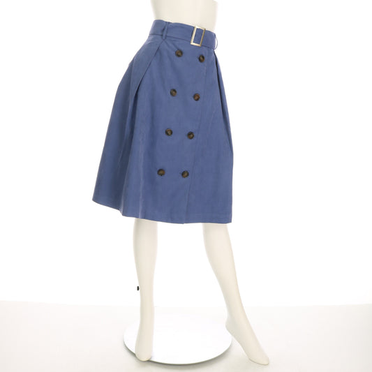 ベルト付きダブルブレストトレンチ風スカート