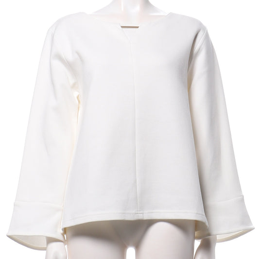 メタルプレート付きワイドスリーブカットソー