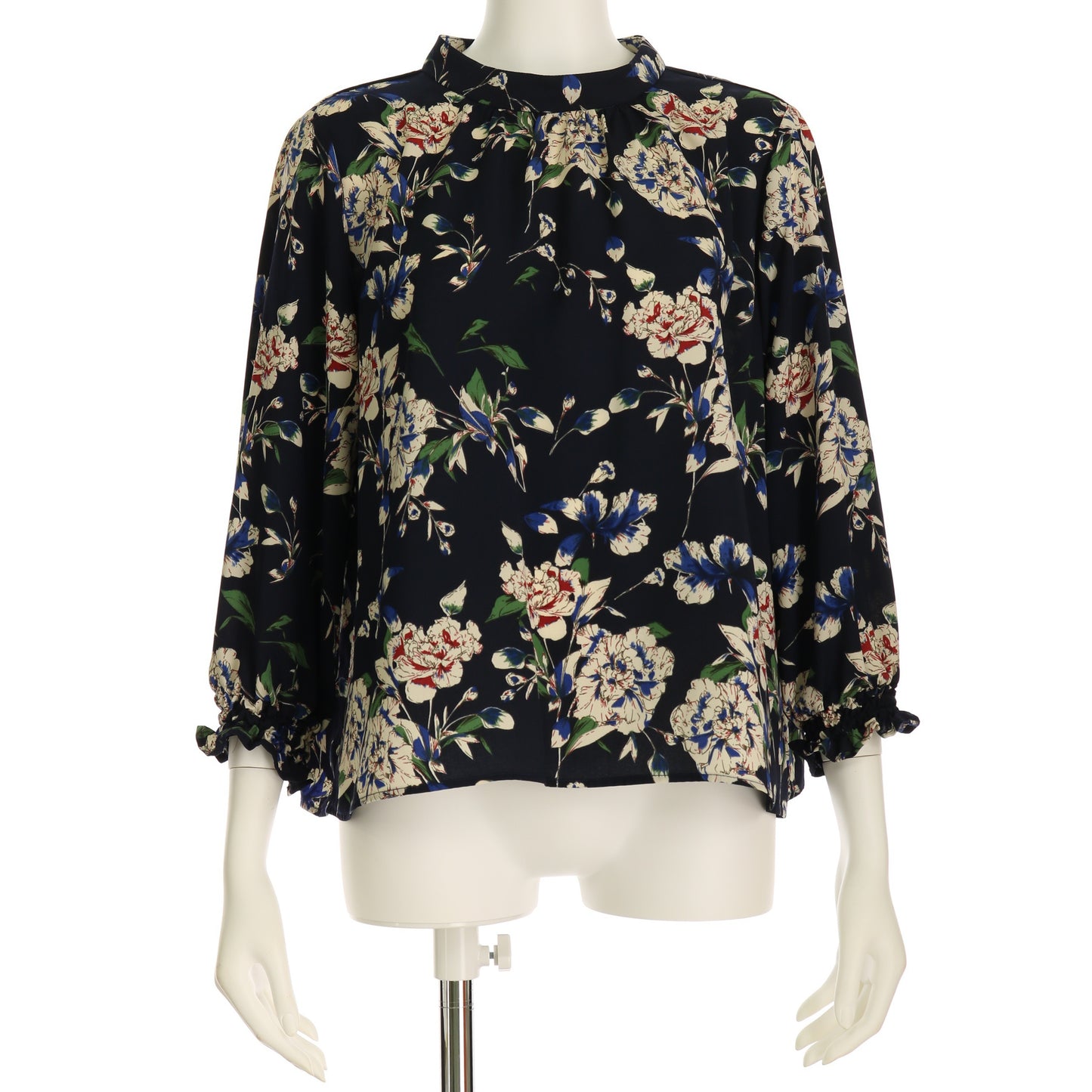 レトロボタニカル花柄ブラウス