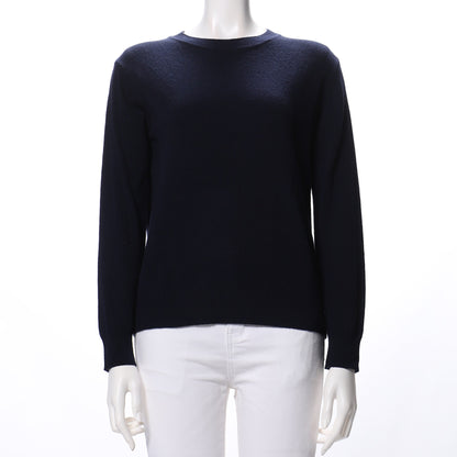 シンプルシルエットクルーネックニットプルオーバー