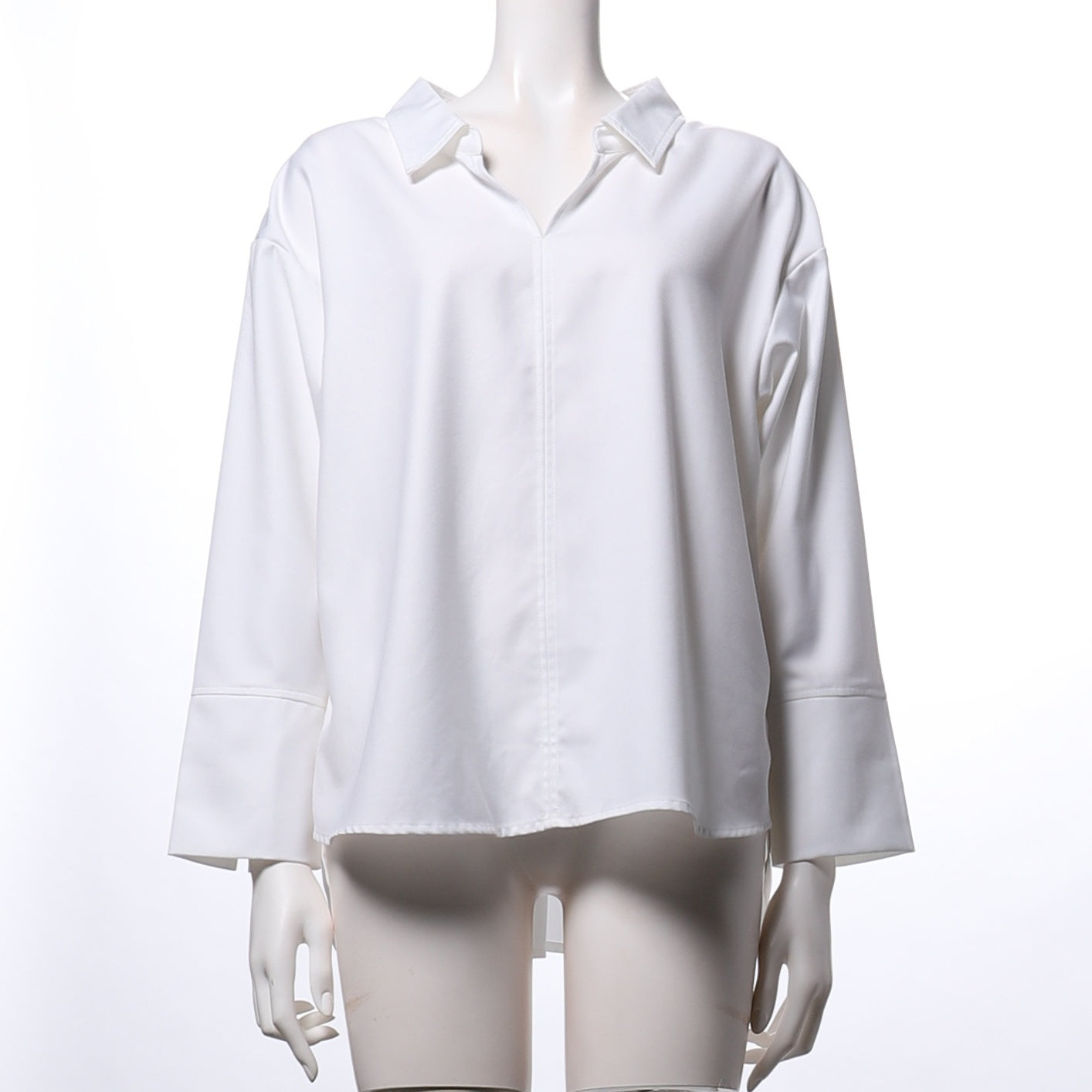 バックリボンスキッパーシャツブラウス