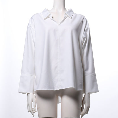 バックリボンスキッパーシャツブラウス