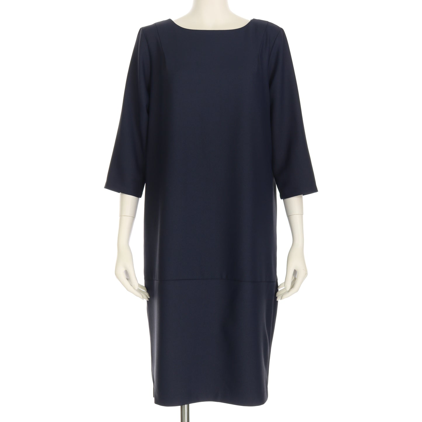 ボックスシルエットシンプルドレス