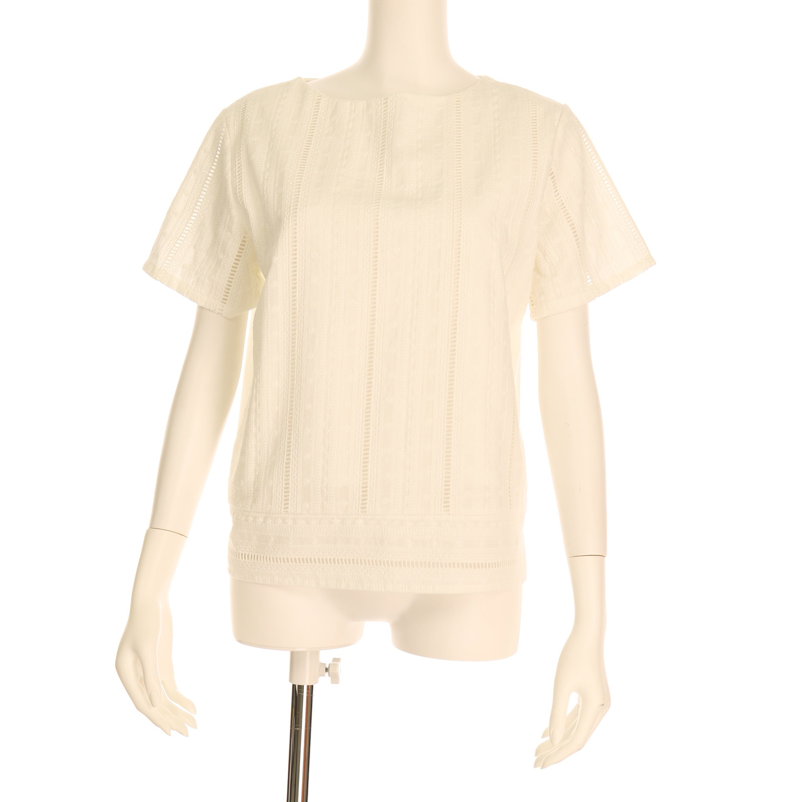 異素材MIXカジュアルブラウス