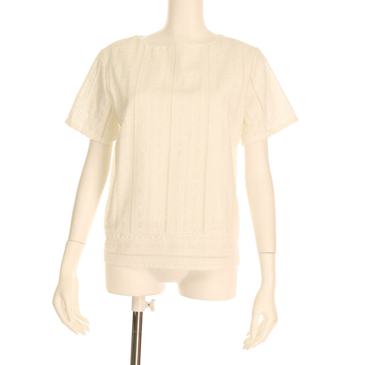 異素材MIXカジュアルブラウス