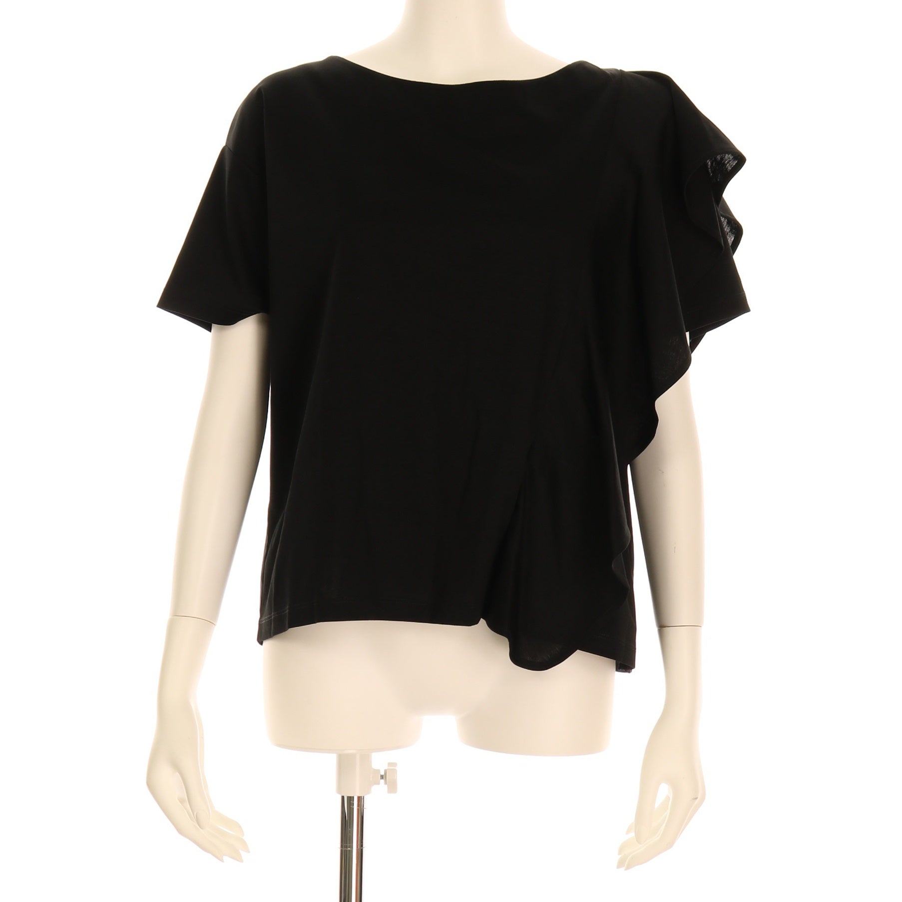 アシンメトリーフリルカットソー