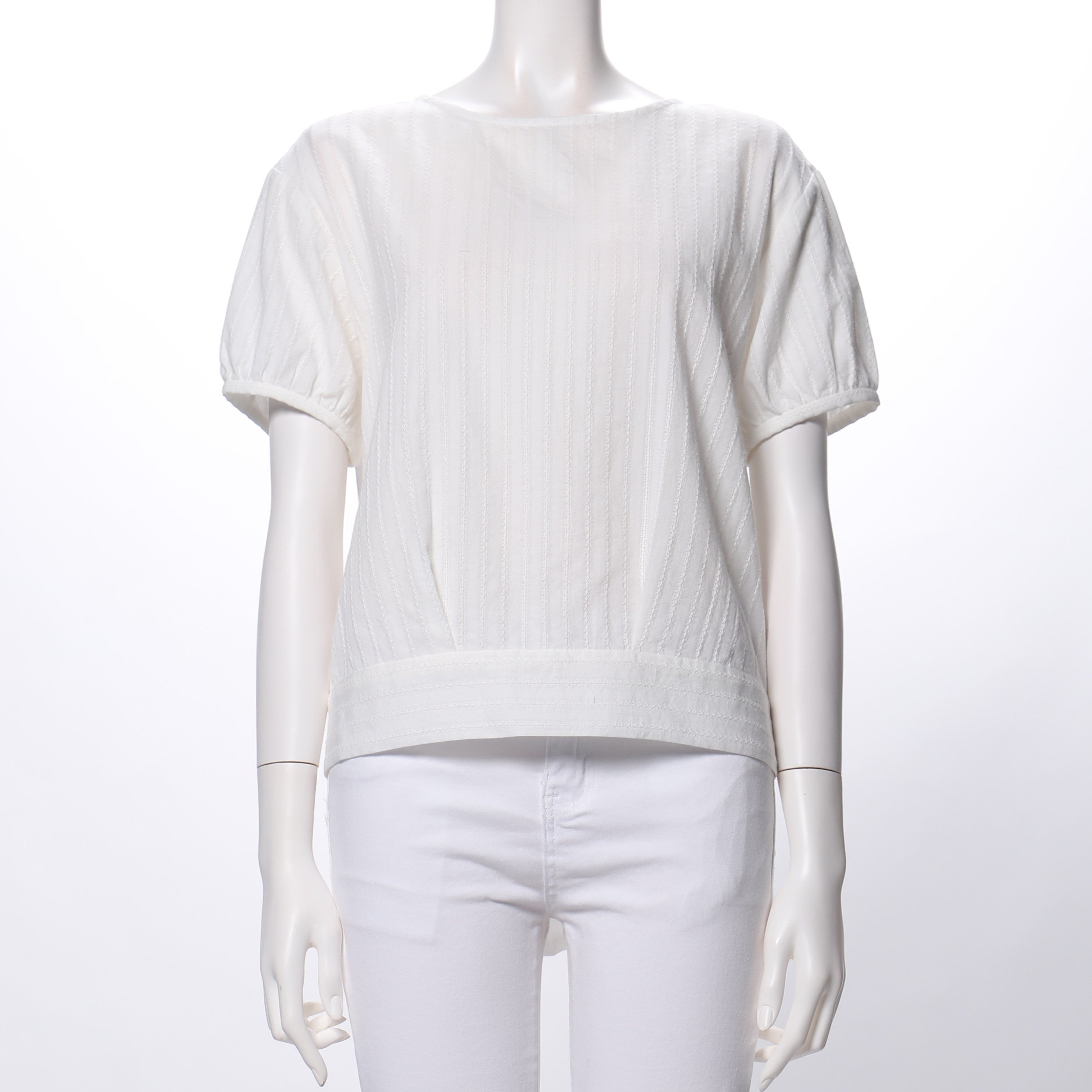 バックリボンデザインブラウス