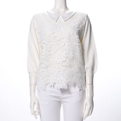 異素材ミックスカットソー