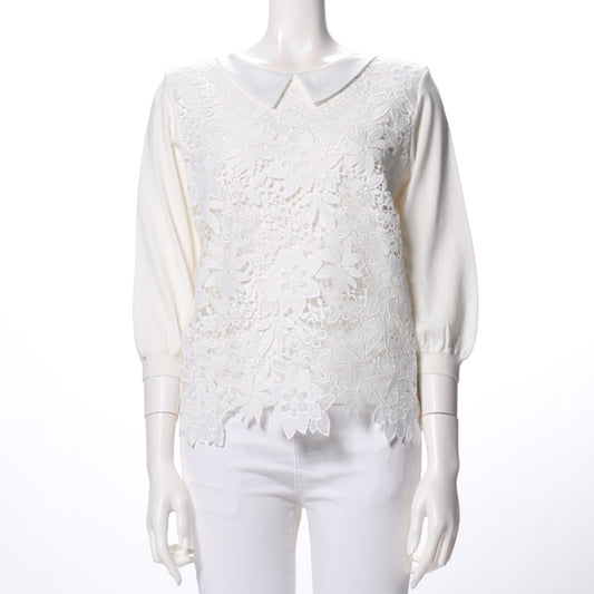 異素材ミックスカットソー