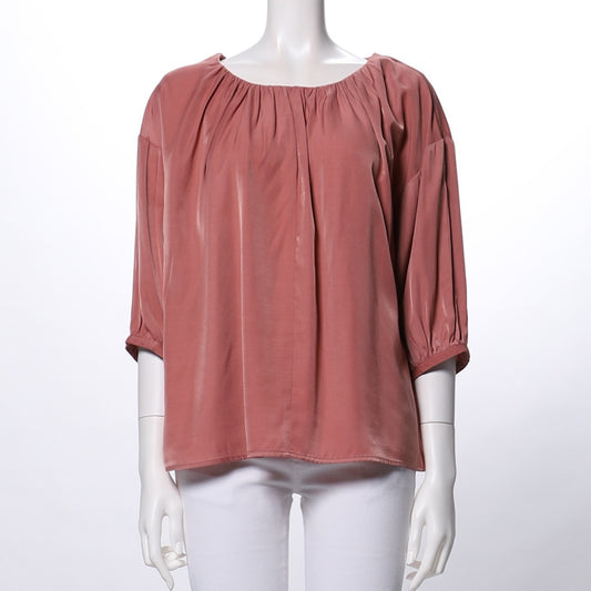 ギャザードネックブラウス