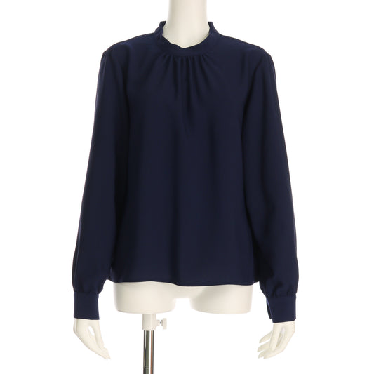 スタンドカラーブラウス