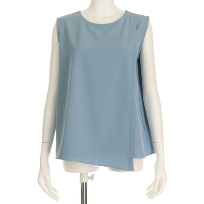 アシンメトリーデザインノースリーブブラウス