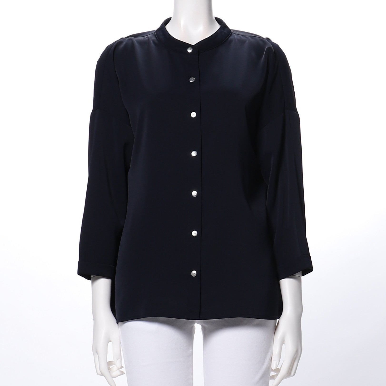 バンドカラーシャツ