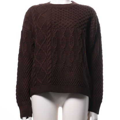 デザイン編みニット