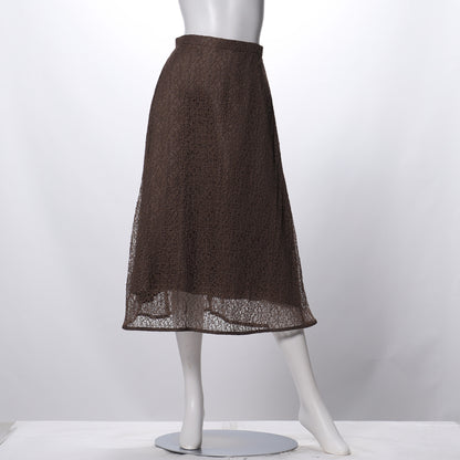 メロン柄総レースフレアスカート