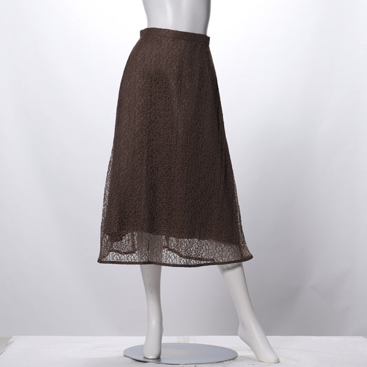 メロン柄総レースフレアスカート