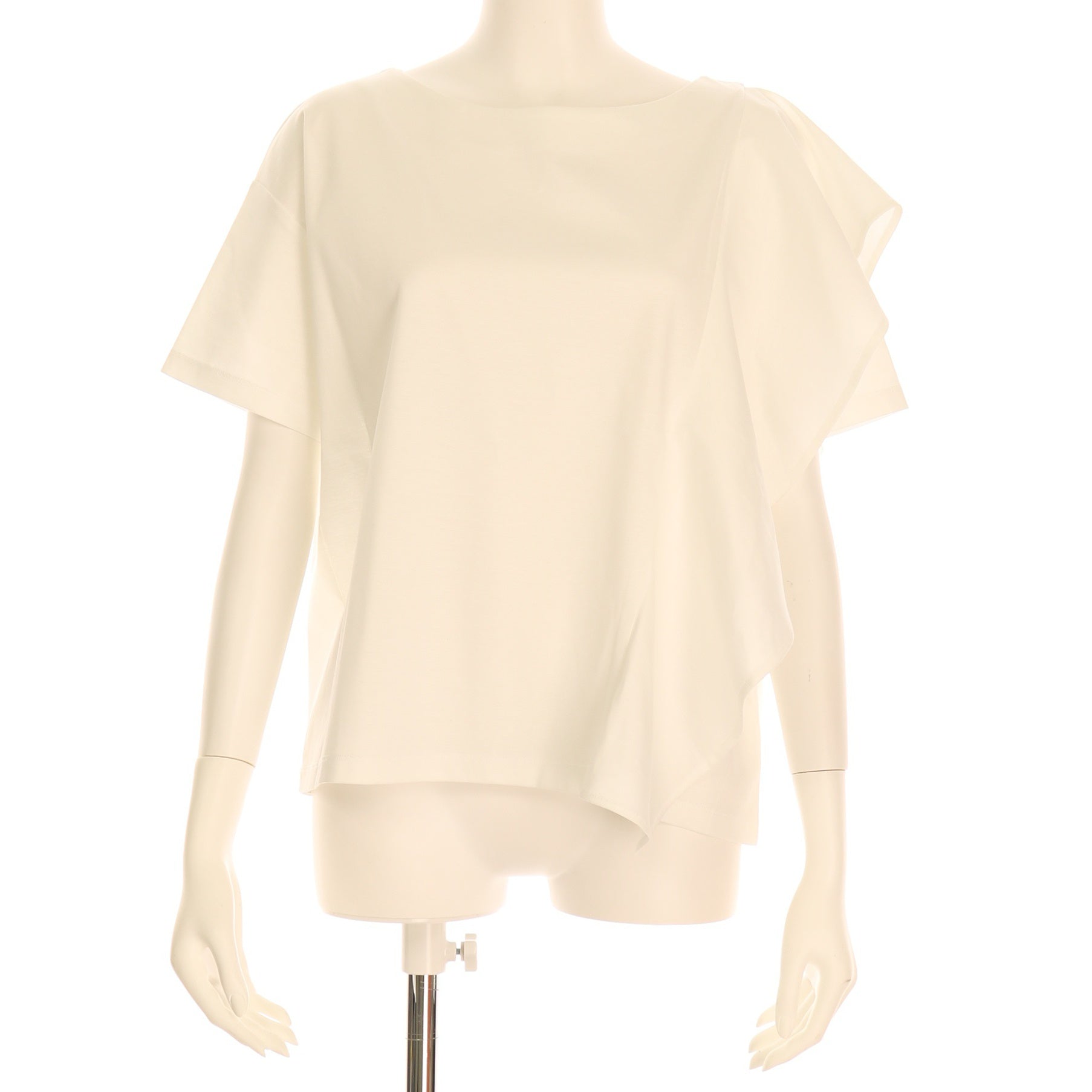 アシンメトリーフリルカットソー