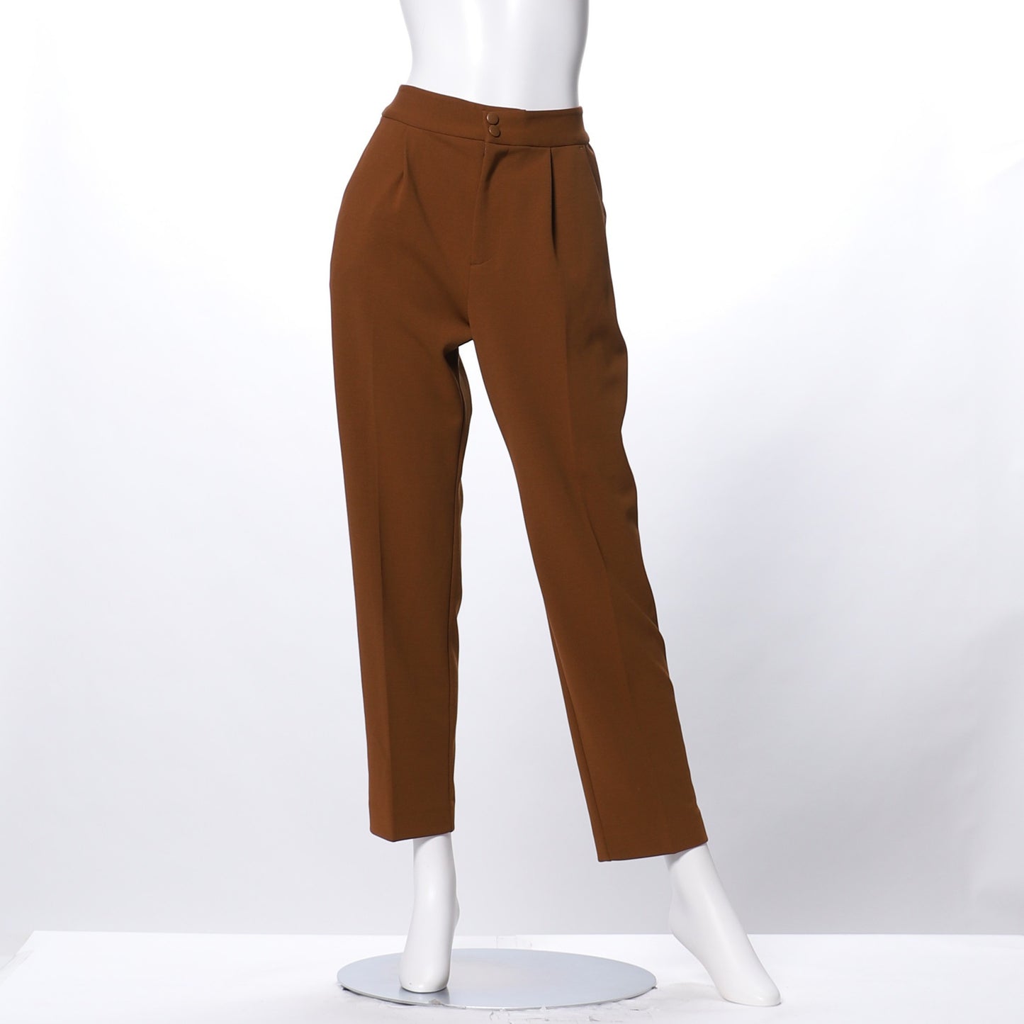 ハイストレッチカルゼテーパードパンツ