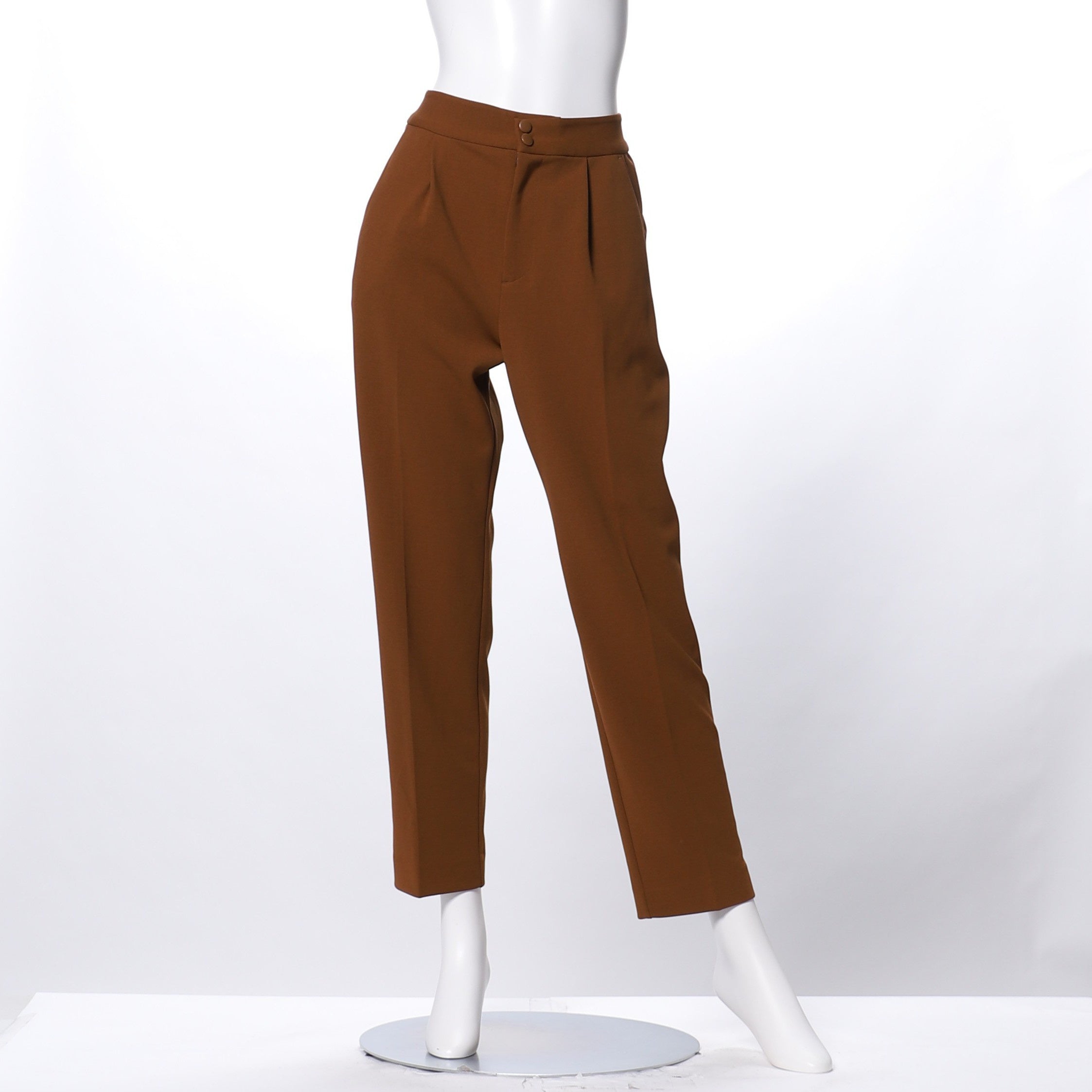 ハイストレッチカルゼテーパードパンツ