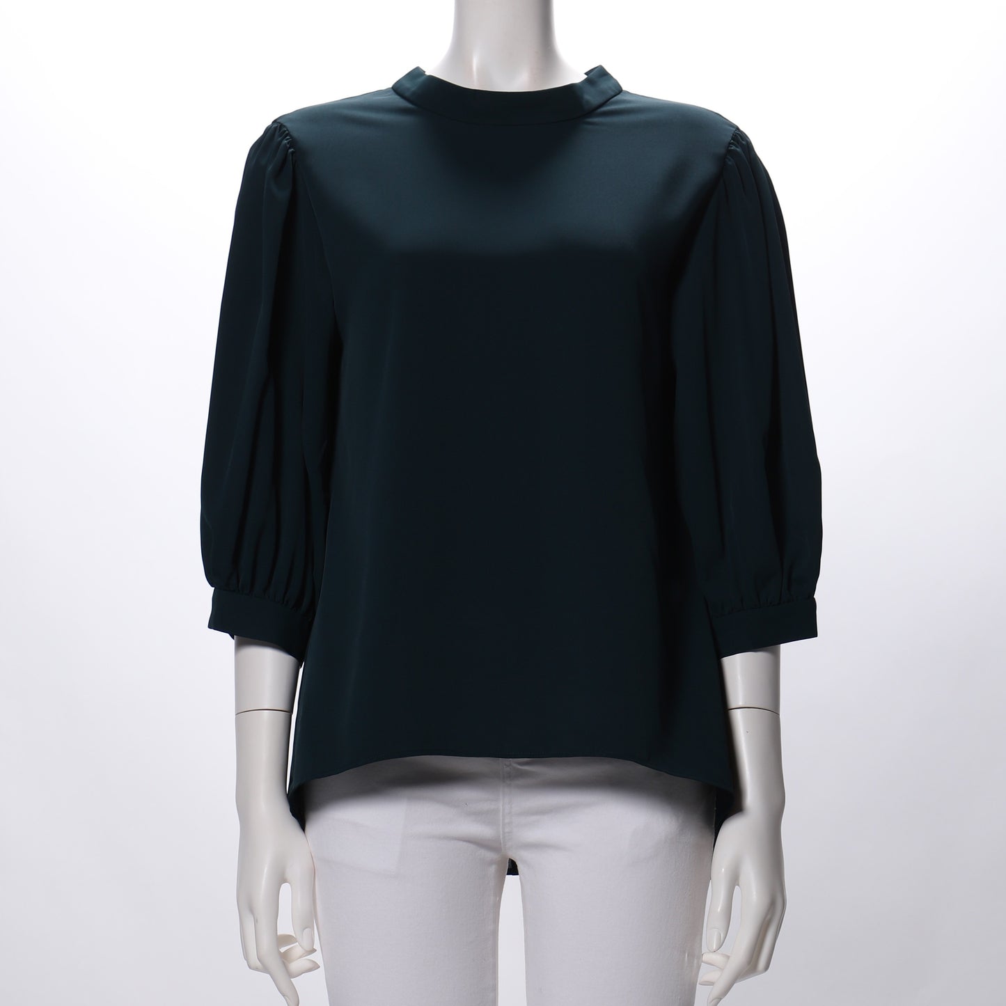 バックリボンパフスリーブブラウス