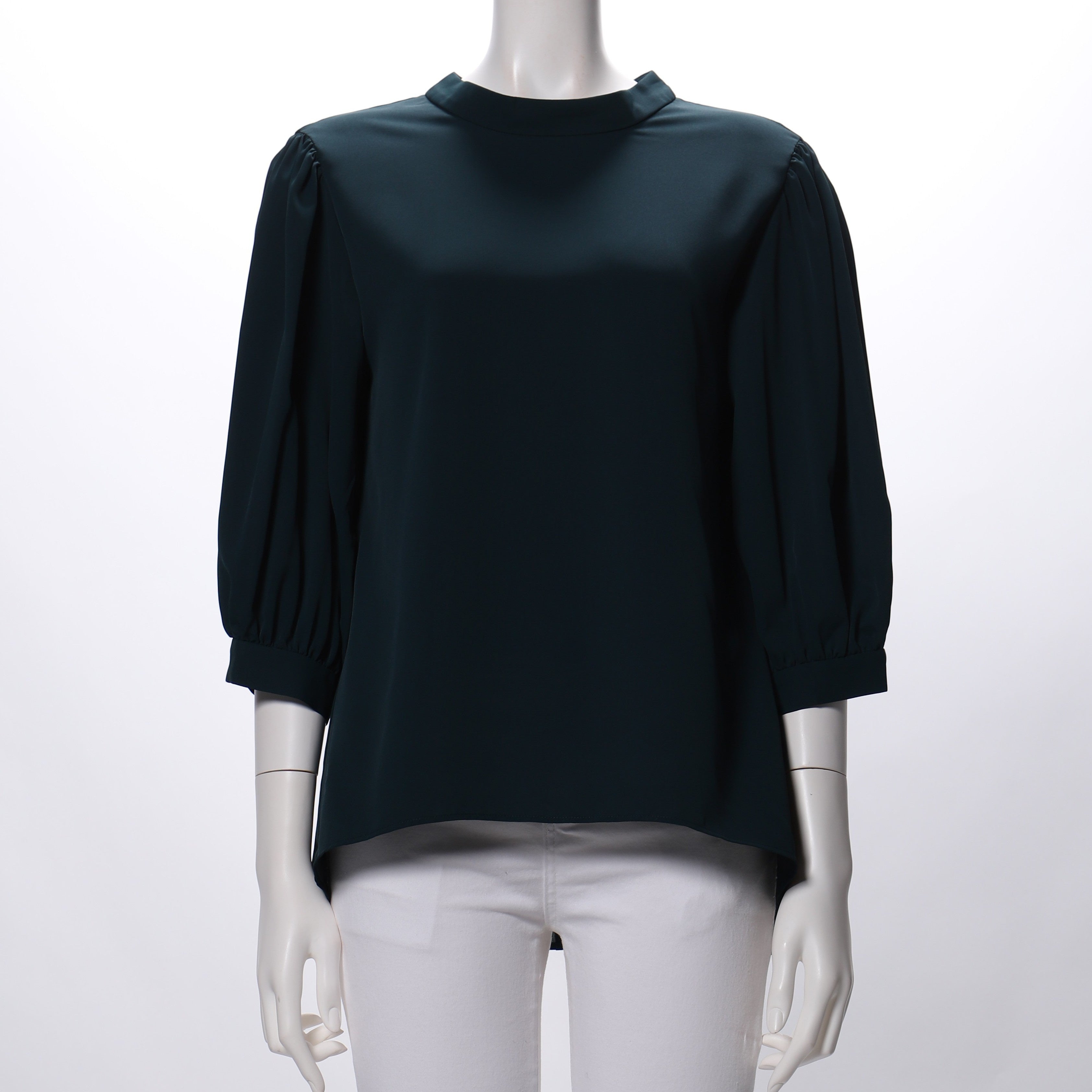 バックリボンパフスリーブブラウス