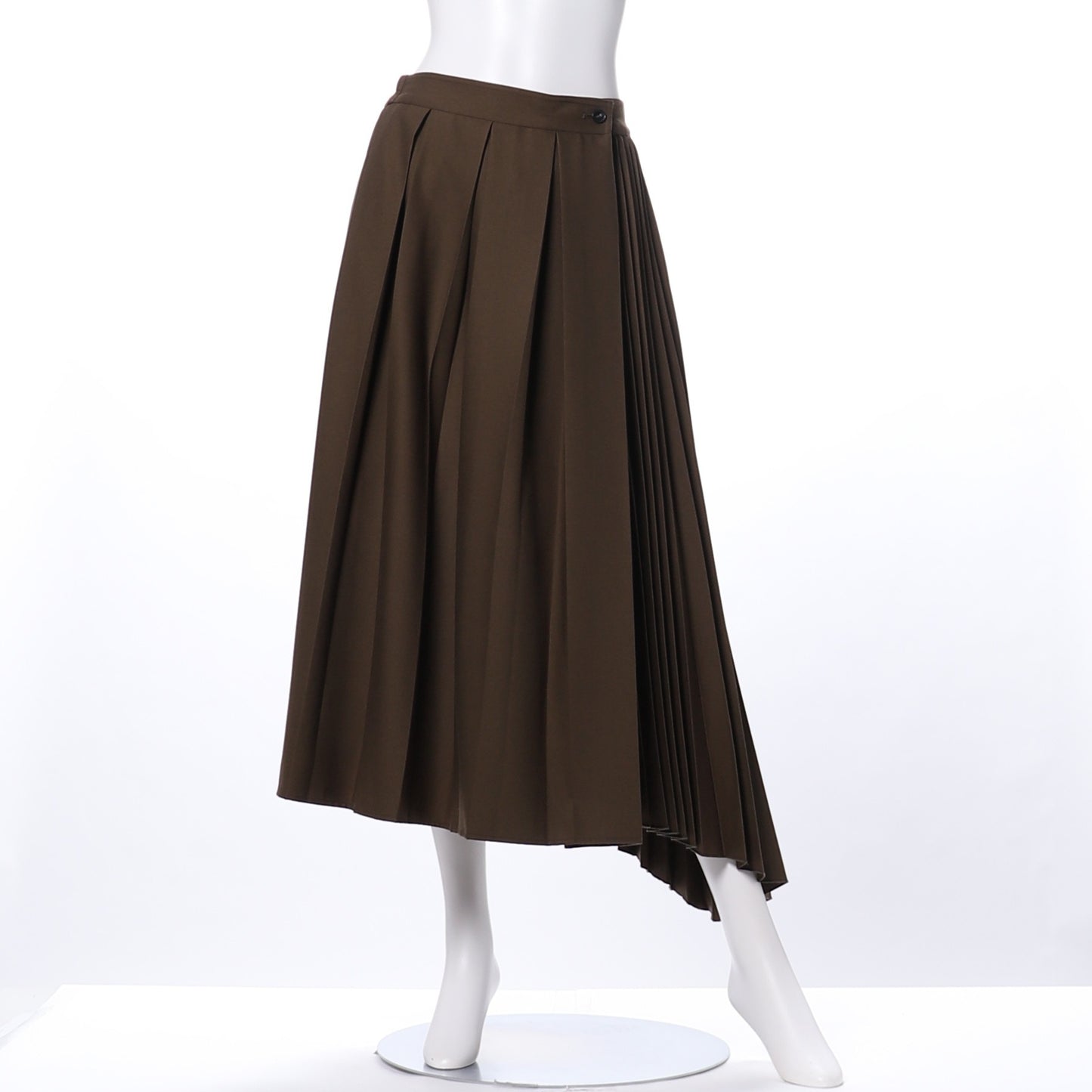 イレギュラーヘムプリーツスカート