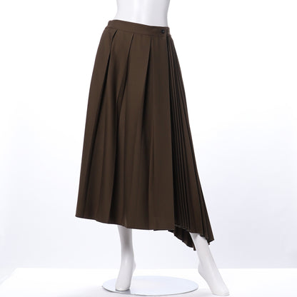 イレギュラーヘムプリーツスカート