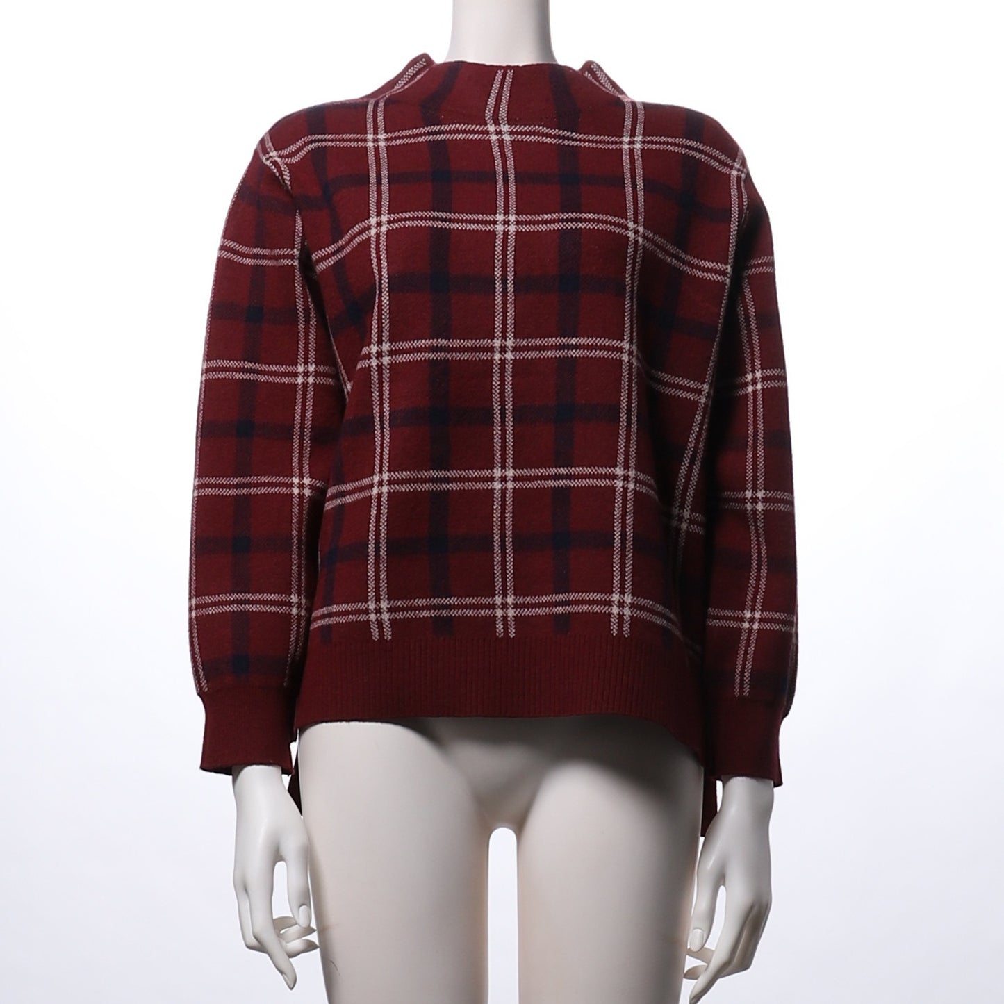 チェック柄ニット