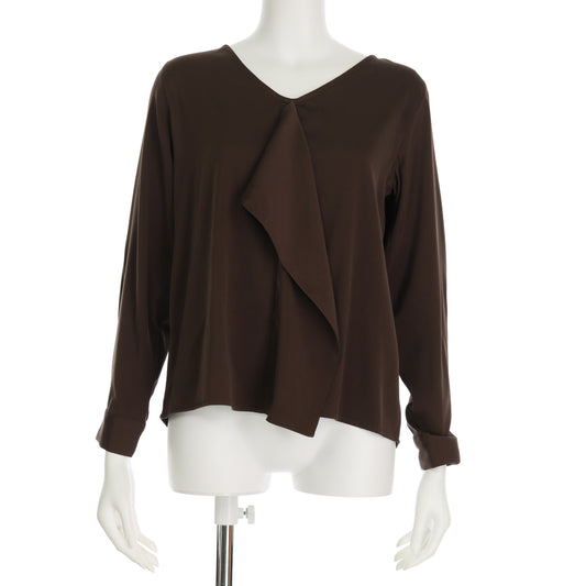 フロントフリルデザインブラウス