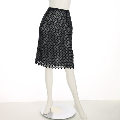 フラワーレースタイトスカート