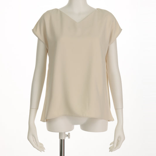 Vネックシンプルブラウス