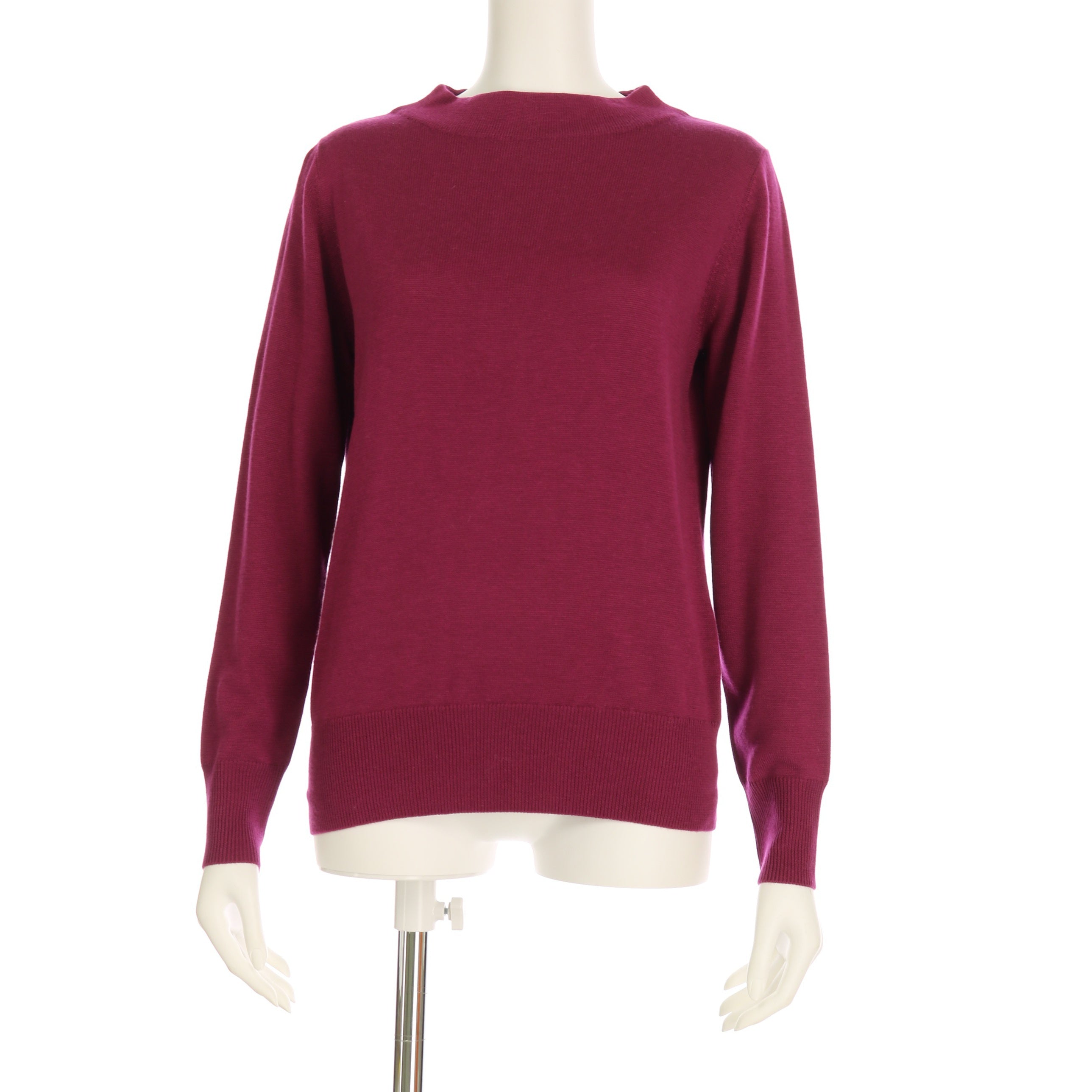 ボトルネックベーシックニットプルオーバー