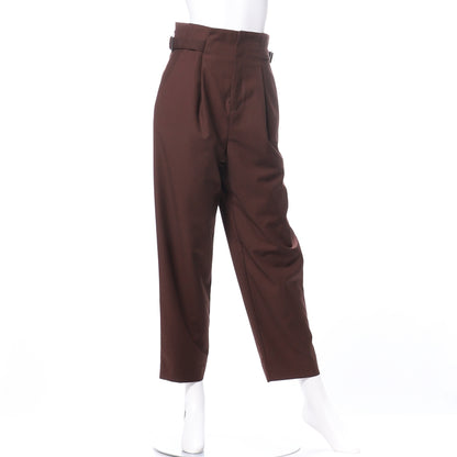 サイドベルトテーパードパンツ