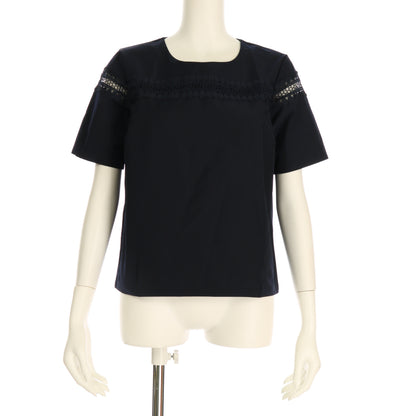 レース切り替えデザインブラウス