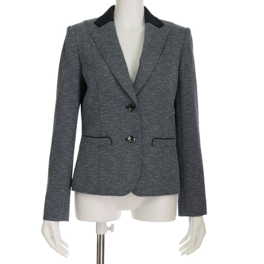 バイカラー襟ジャケット