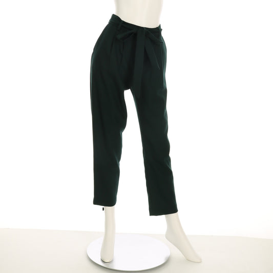 ウエストリボン付きテーパードパンツ