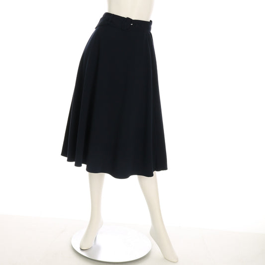 ウエストベルト付きフレアスカート